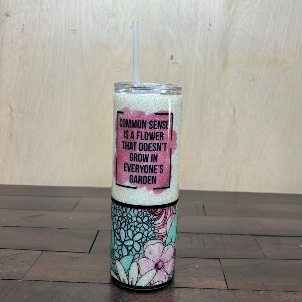 Common Sense Insulated Cup‎ with Lid and Straw - NEW